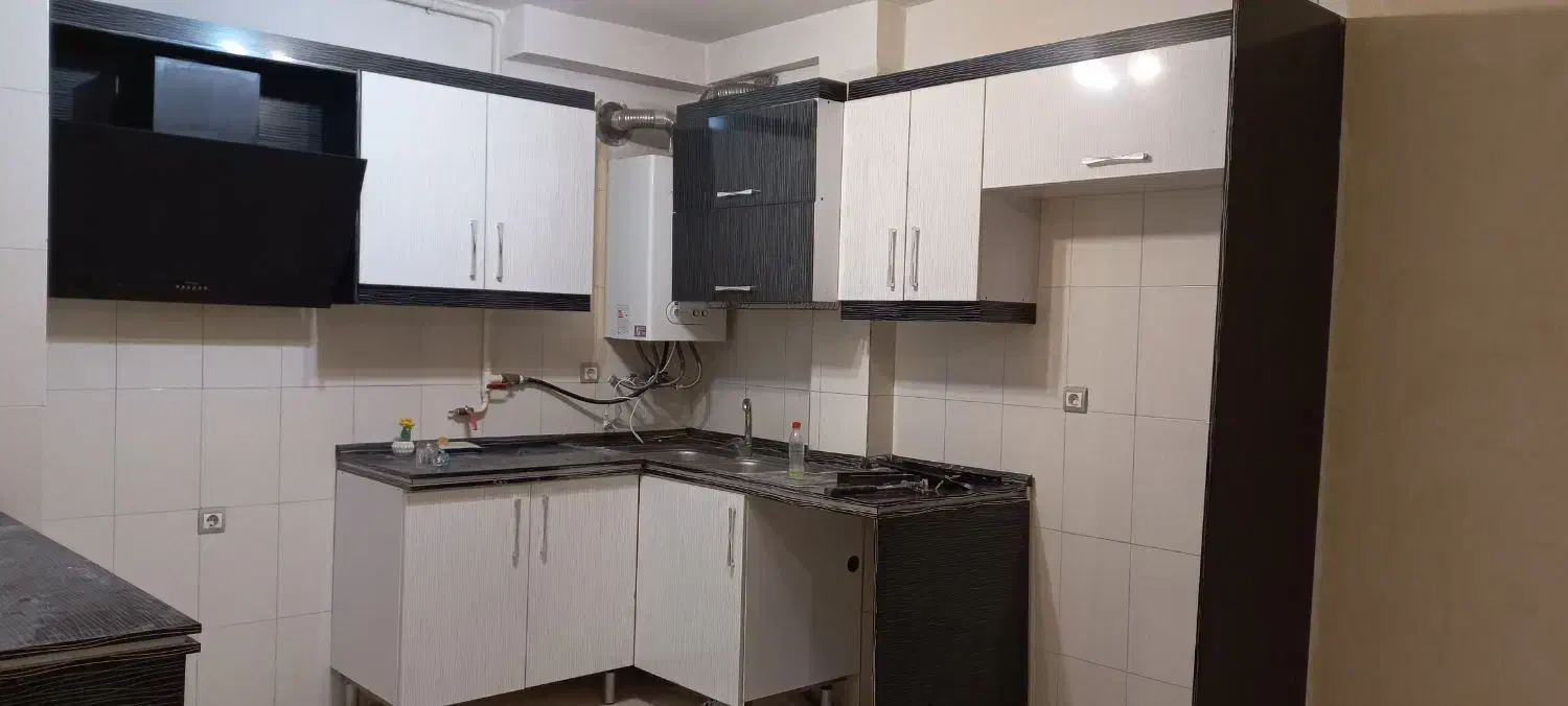 کابینت سفید و مشکی|بوفه، ویترین، کنسول|فولادشهر, مسکن مهر فولادشهر|دیوار