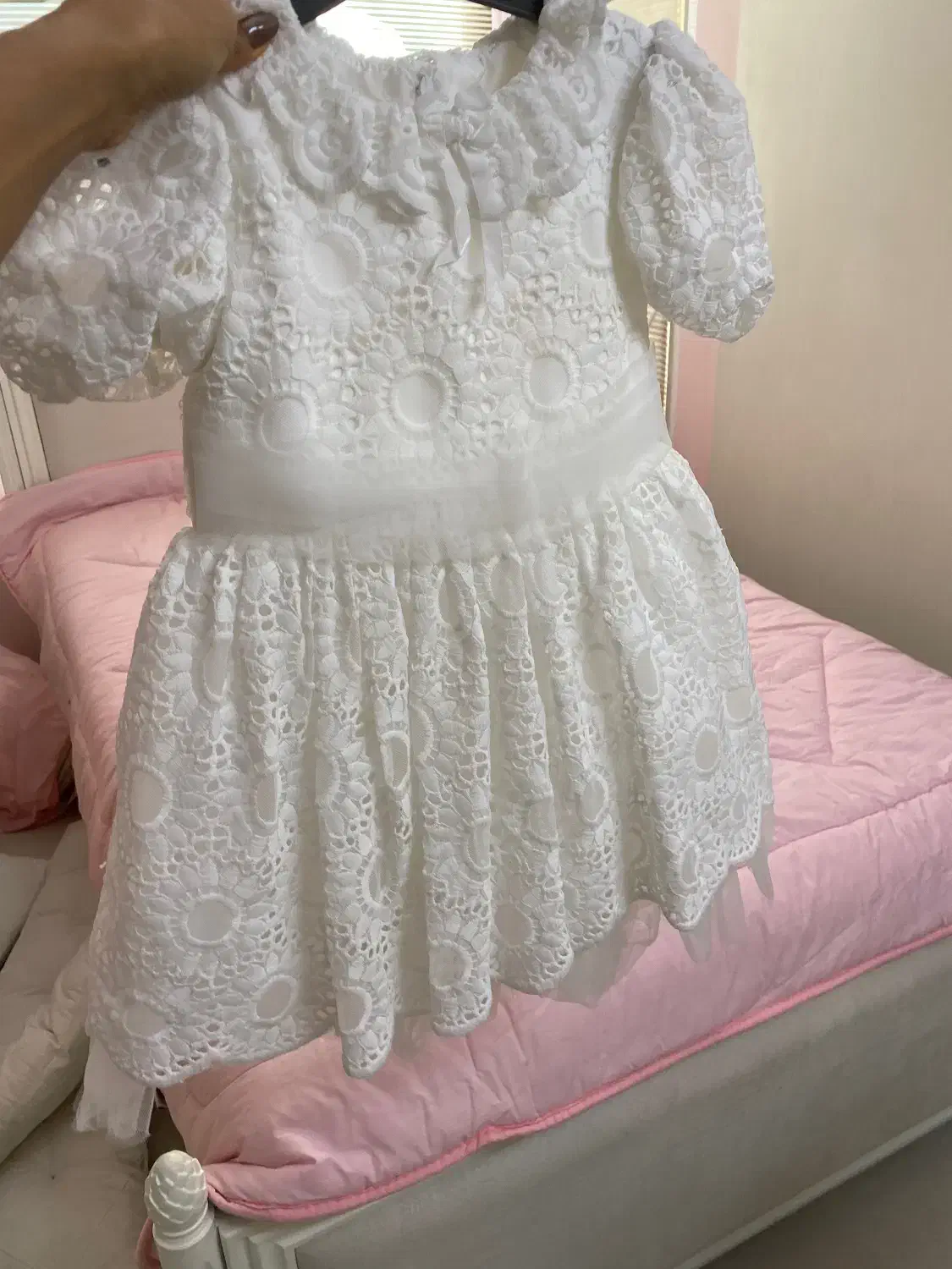 پیراهن عروسکی سفید برند السا گالری|کفش و لباس بچه|ری, فیروزآبادی|دیوار