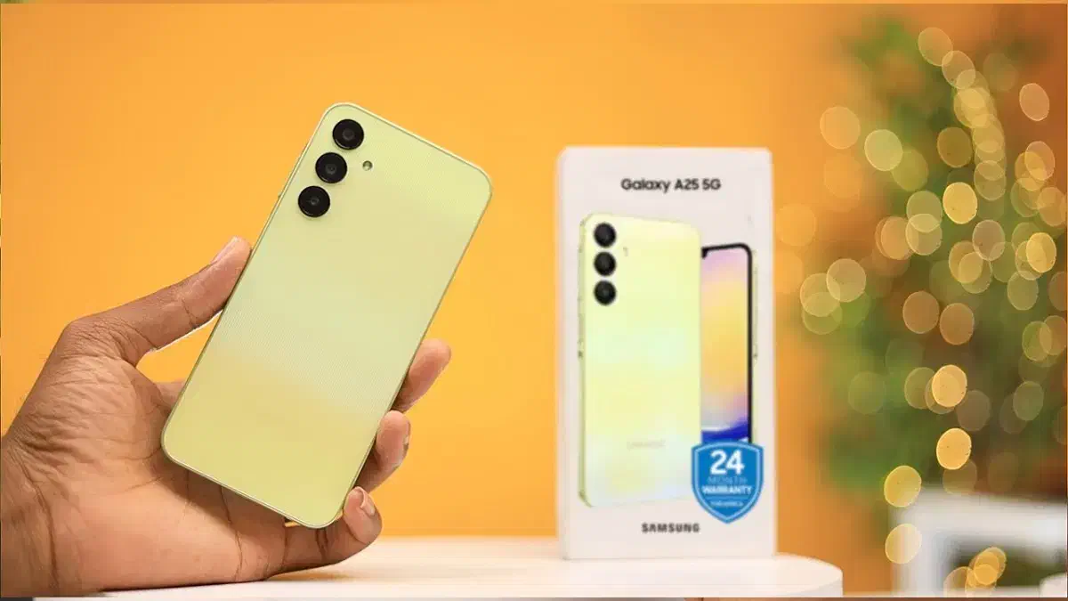 گوشی A25 5G لیمویی 128GB رام 6|موبایل|فردیس, شهرک ارم|دیوار