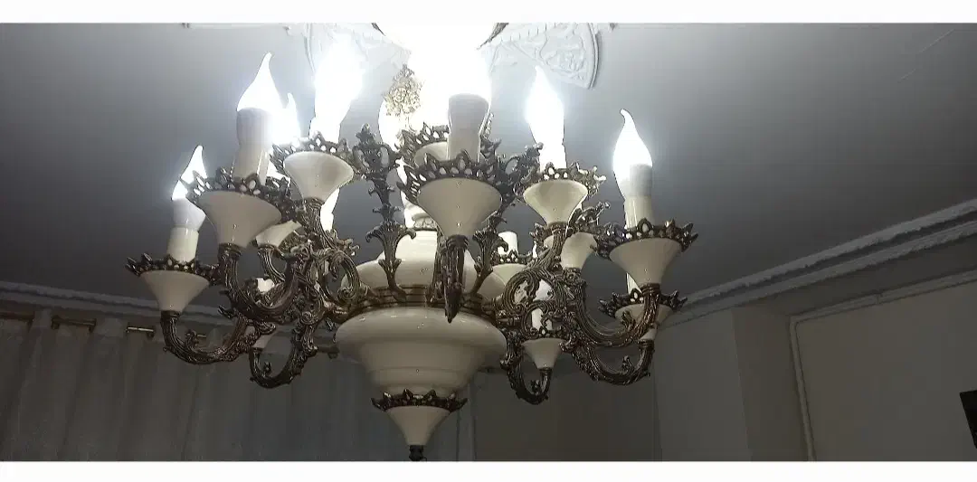 لوستر برنز|لوستر و چراغ آویز|شهریار, شهریار|دیوار