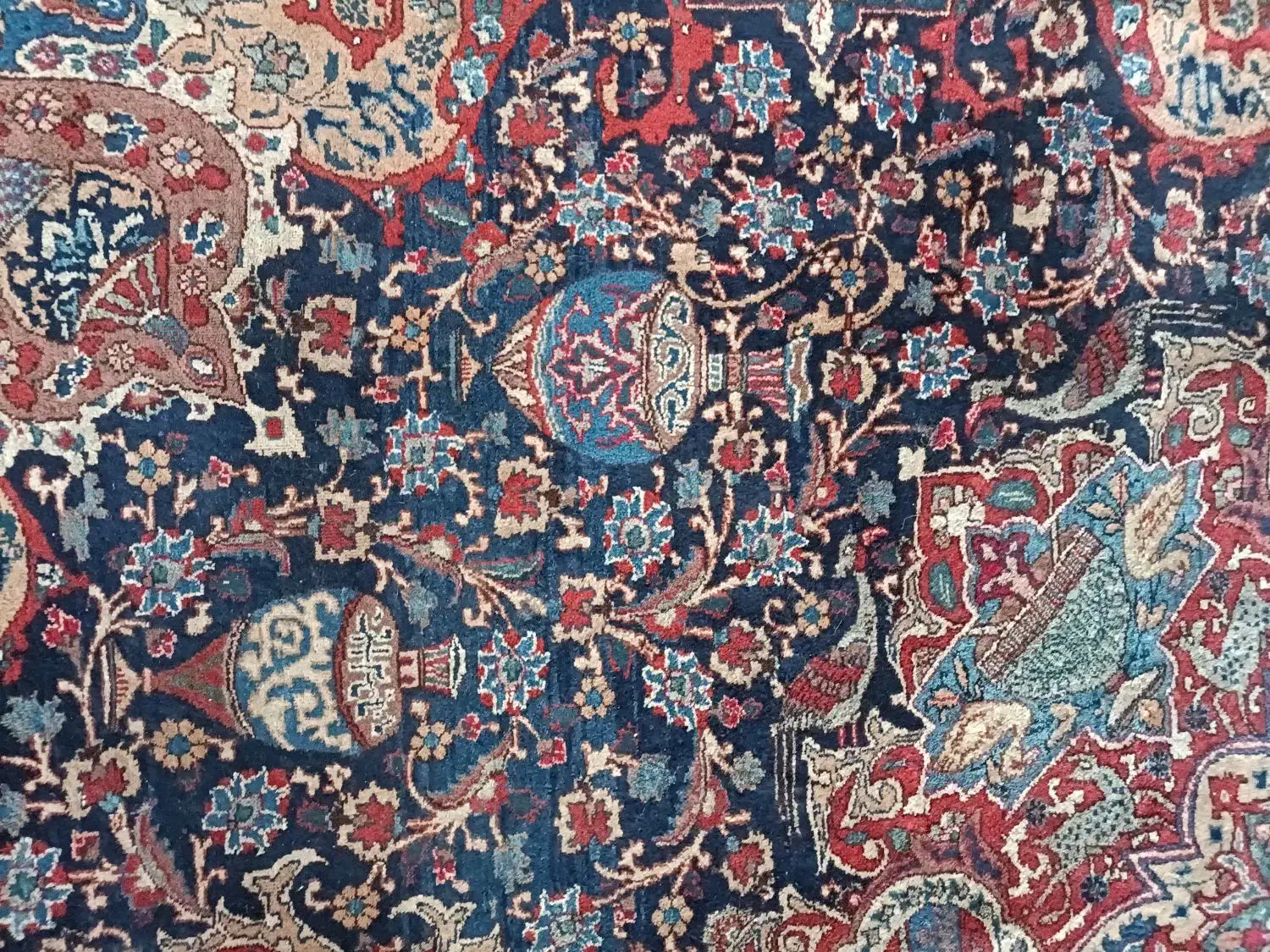 فرش دستباف کاشمر قدیمی سالم هفتاد ساله ریشه سالمد|فرش|کرج, کوی مهر|دیوار