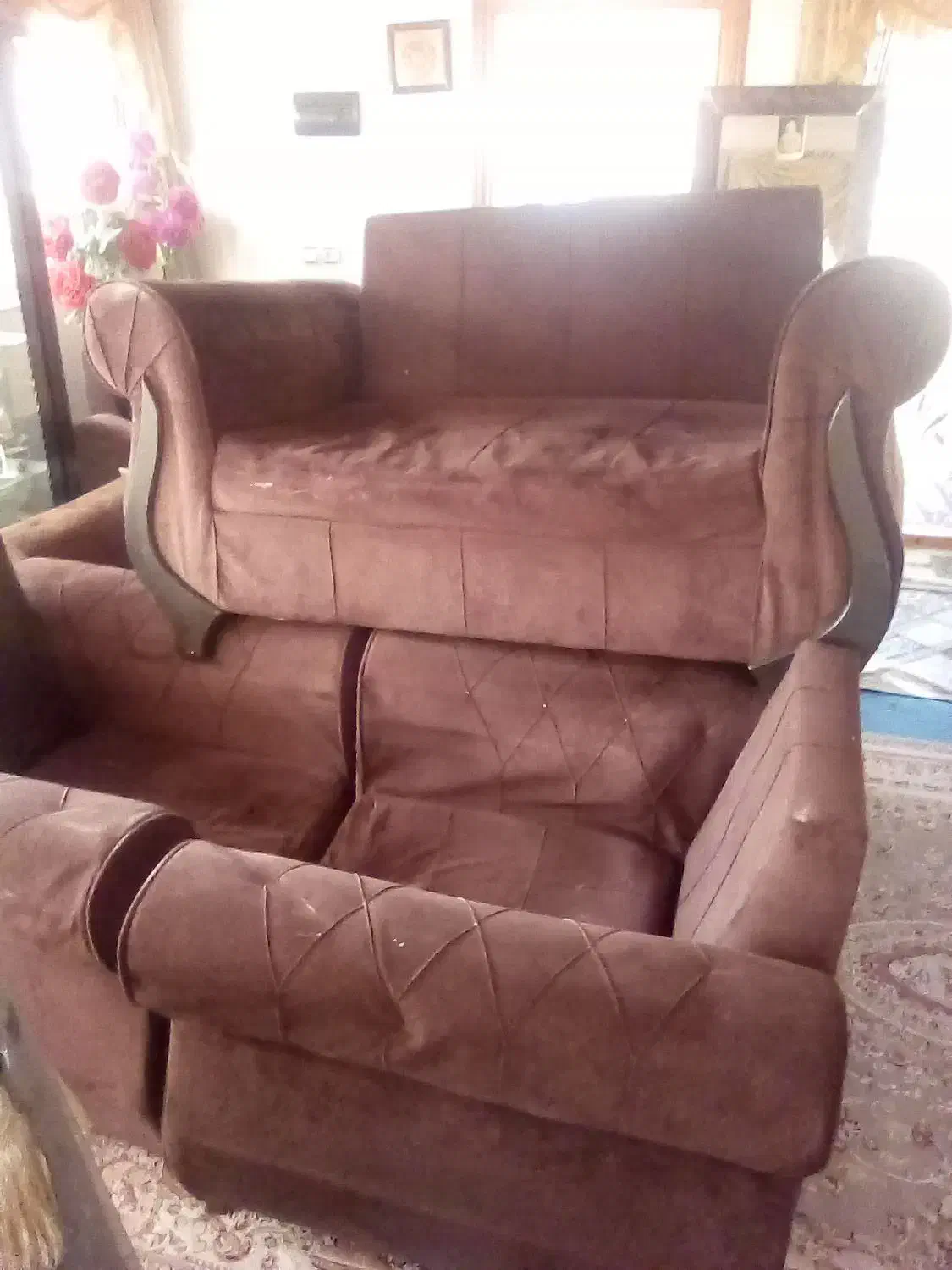 فروش مبل هفت نفره سالم|مبلمان خانگی و میز عسلی|رانکوه, |دیوار