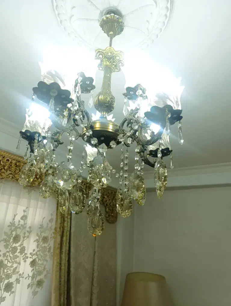 لوستر برنجی|لوستر و چراغ آویز|تبریز, |دیوار