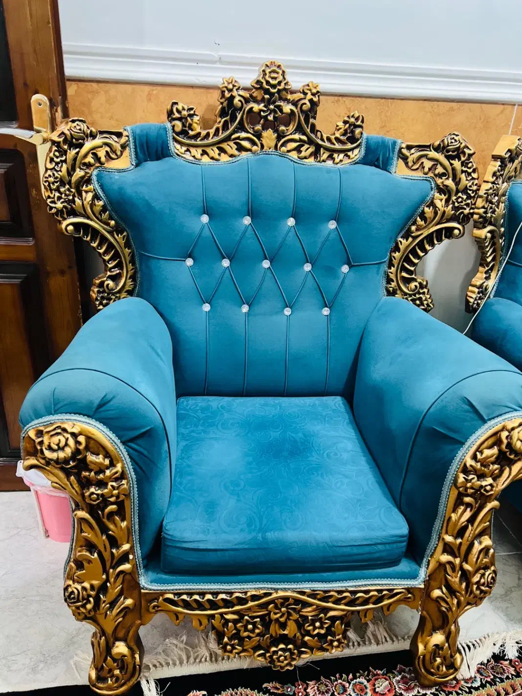 مبلمان سلطنتی ۷ نفره|مبلمان خانگی و میز عسلی|چابهار, |دیوار