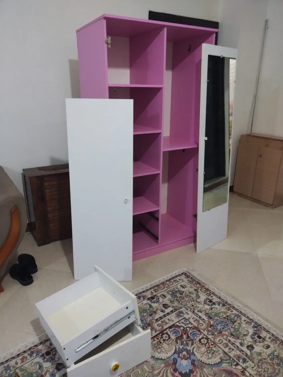 کمد MDF|جاکفشی، کمد، دراور|کوچصفهان, |دیوار