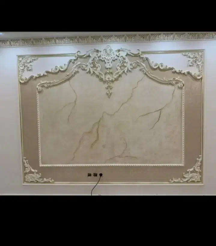 گچ کاری لکه گیری. گچبری پیش ساخته|خدمات پیشه و مهارت|مشهد, پنجتن|دیوار