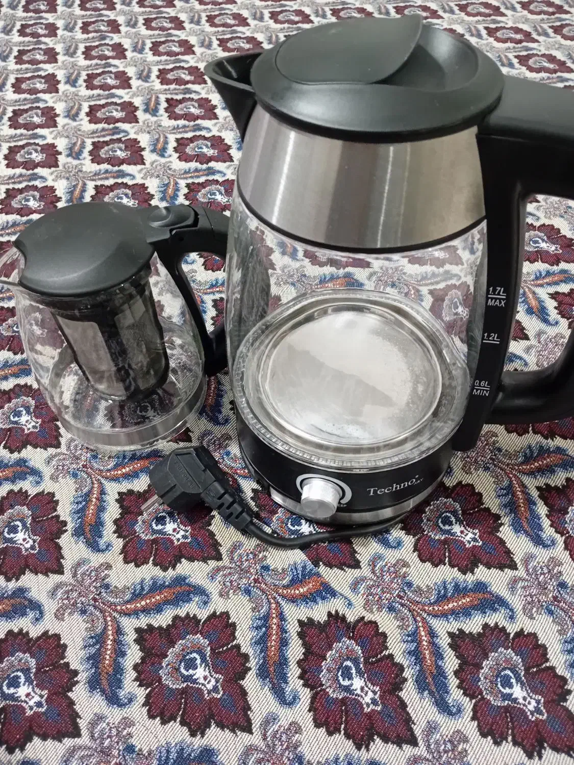 چای ساز مارک تکنو کاملا نو|سماور، چایساز، قهوهساز|قدس, شهرقدس|دیوار