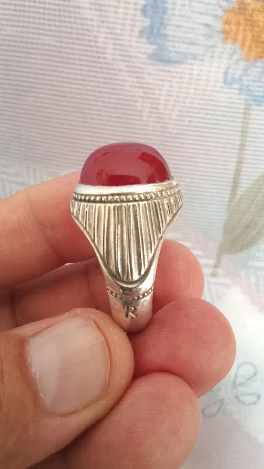 انگشتر عقیق دست ساز|جواهرات|خرم‌آباد, |دیوار