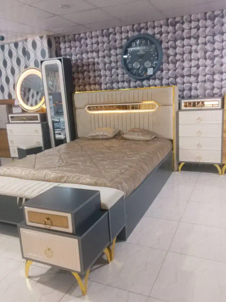 سرویس خواب های  طوسی و کرم زرکالا|تخت و سرویس خواب|یاسوج, |دیوار