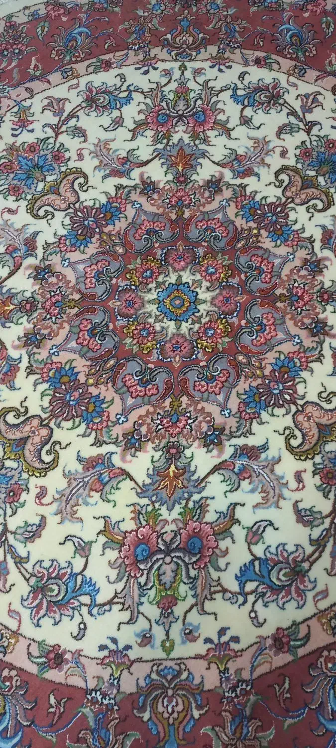 فرش دستبافت دایره (۲×۲) رج ۴۰ طرح خطیبی|فرش|تبریز, |دیوار