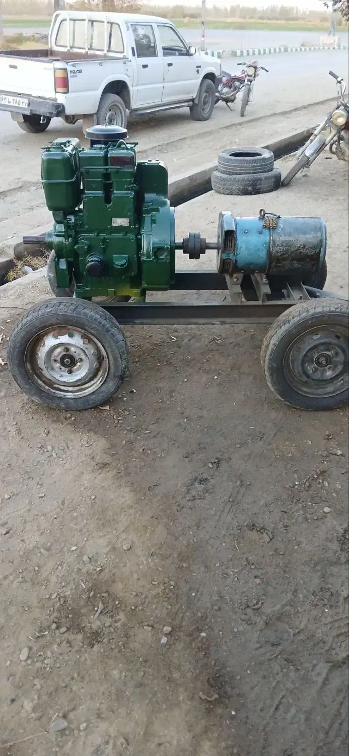 موتور برق لیستر دوسیلند ۱۶ اسب با ژنراتور ۷.۵کاوا|ماشینآلات صنعتی|میاندوآب, |دیوار