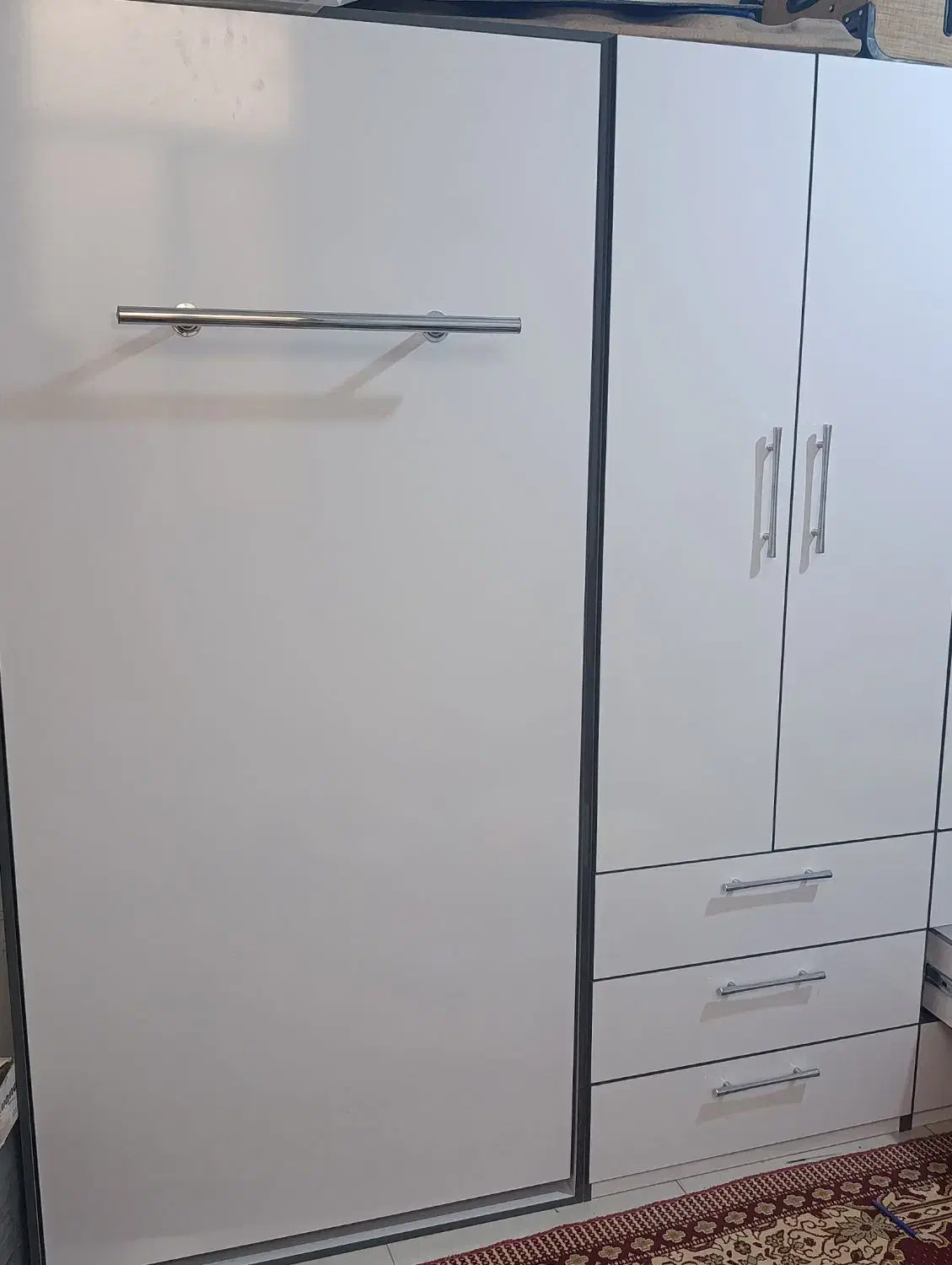 تخت تاشو و کمد|تخت و سرویس خواب|گرمسار, |دیوار