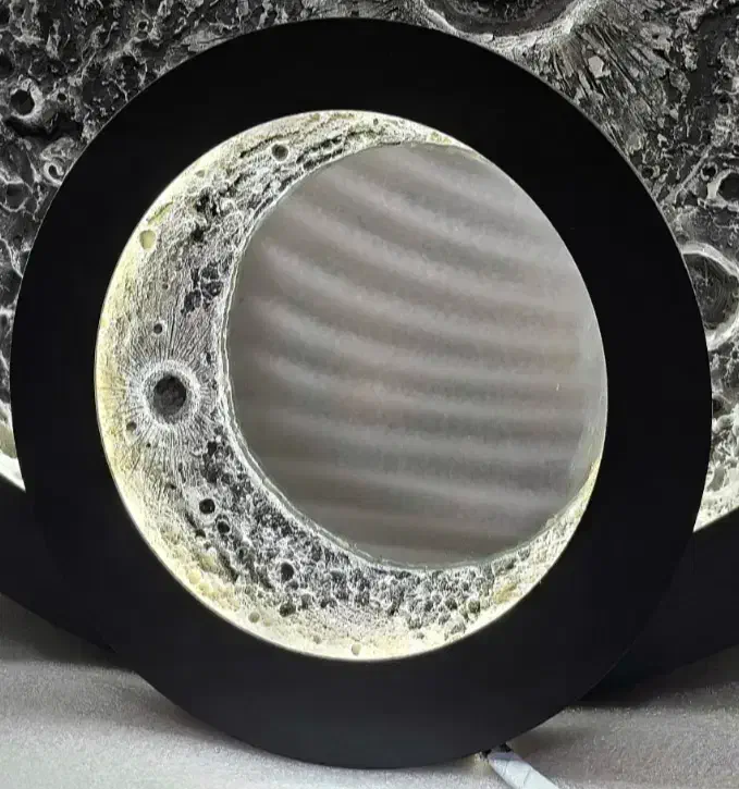 آینه ماه نورانی|صنایع دستی و سایر لوازم تزئینی|قشم, |دیوار