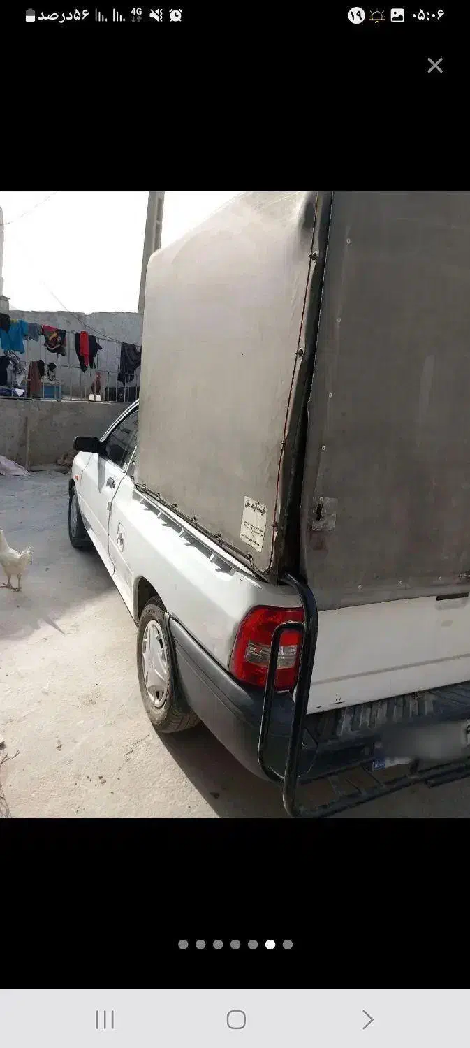 وانت پراید سفید صدفی مدل نیمه دوم ۹۹تحویلی۴۰۰|خودرو سواری و وانت|بهبهان, |دیوار