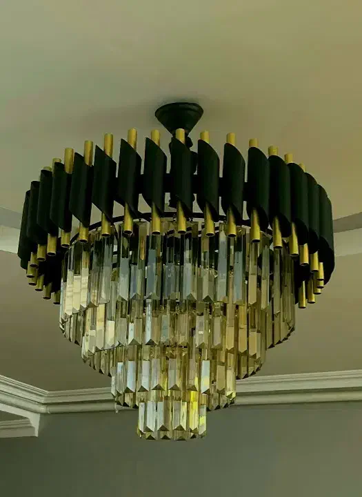 لوستر سقفی کوتاه فرهنگیان|لوستر و چراغ آویز|همدان, |دیوار