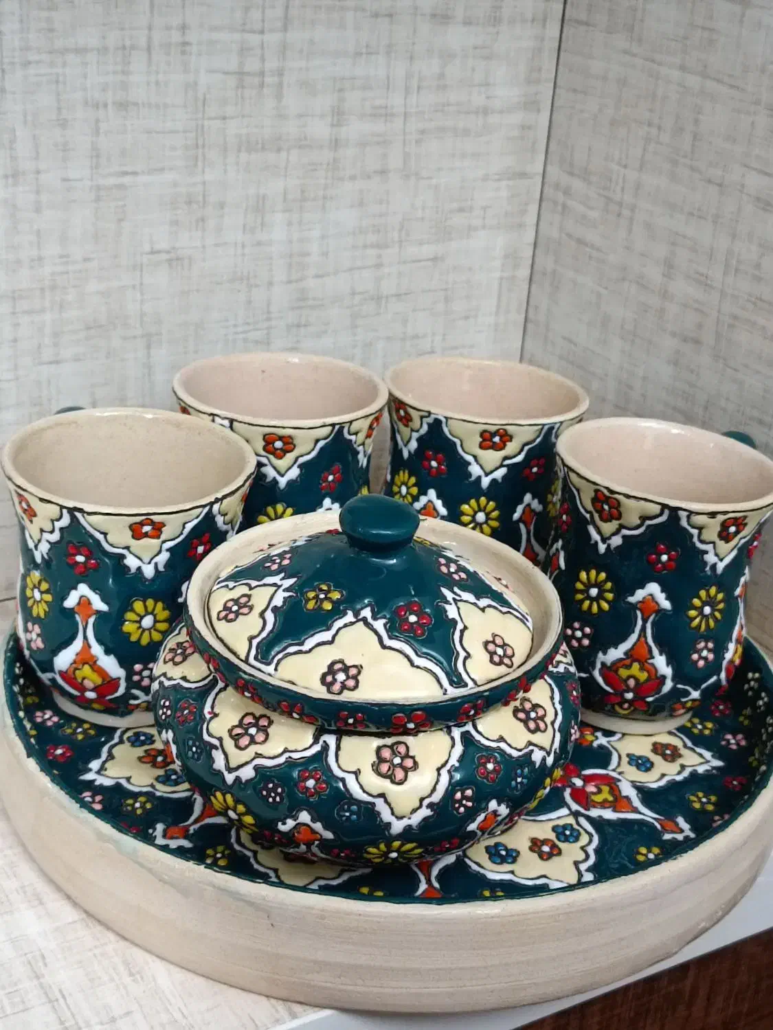 سرویس چایی|ظروف سرو و پذیرایی|حمیدیا, |دیوار