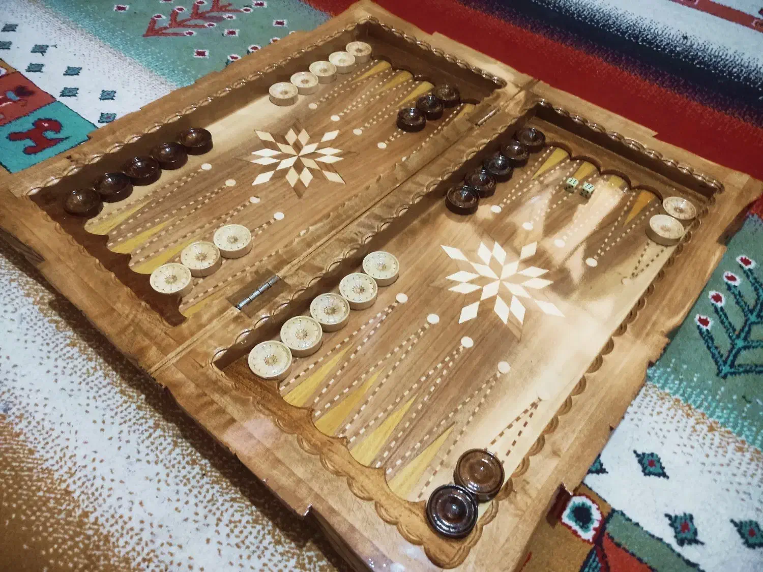 تخته نردمنبت ومعرقکاری شده،چوب گردو|صنایع دستی و سایر لوازم تزئینی|ری, علایین|دیوار