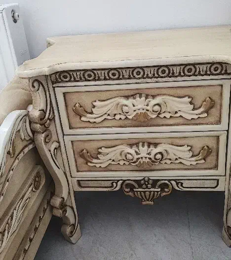 تخت دو نفره چوب|تخت و سرویس خواب|برخوار, |دیوار