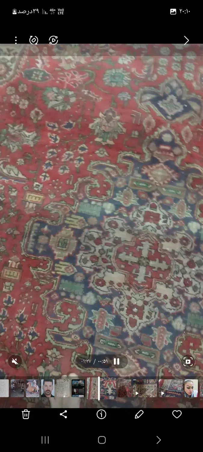 قالی دست بافت قلی کار ترک تبریز هست|فرش|شیراز, رکنآباد|دیوار