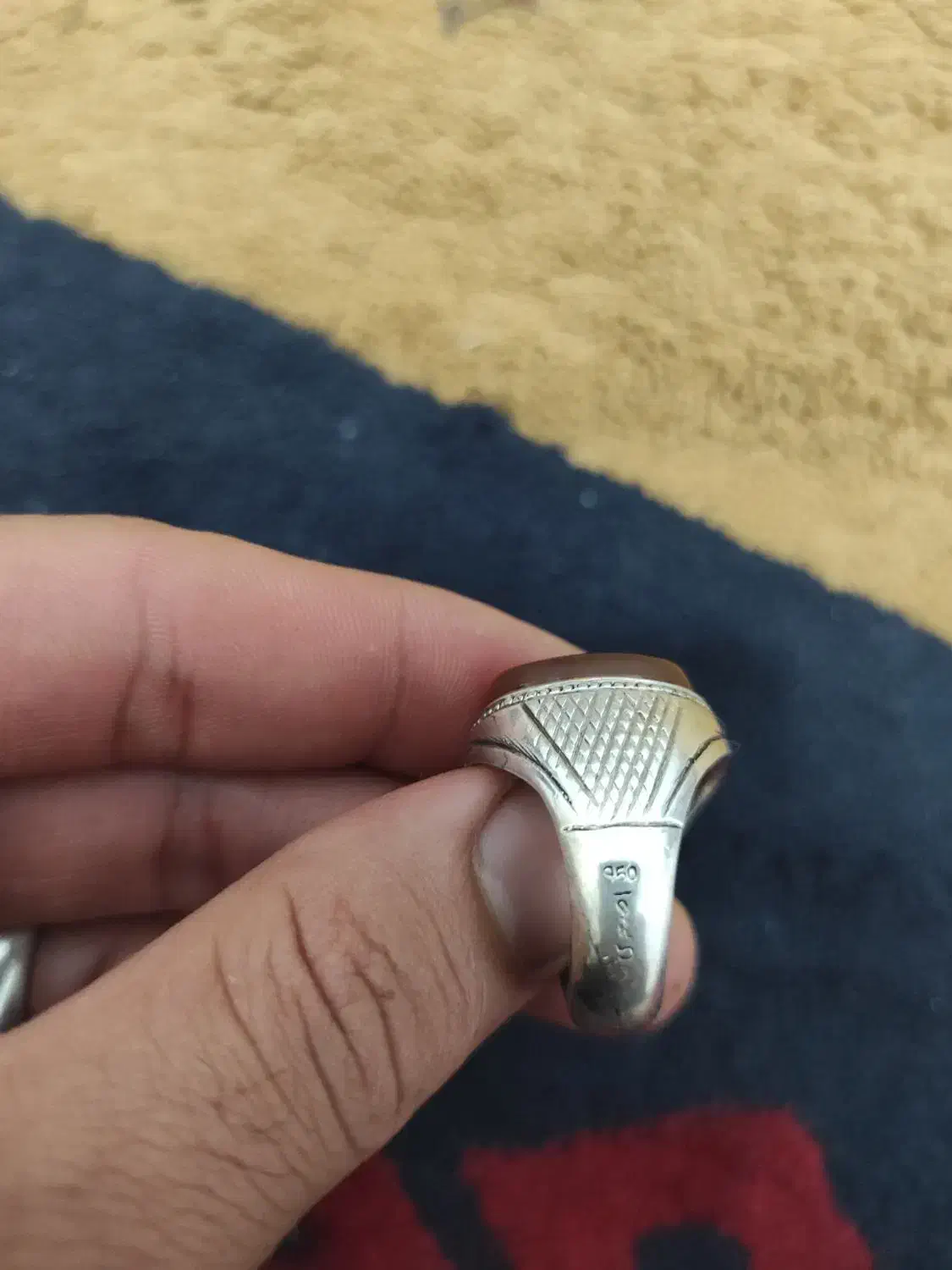 انگشتر عقیق یمنی مصور فوق کلکسیون|جواهرات|بندرعباس, |دیوار