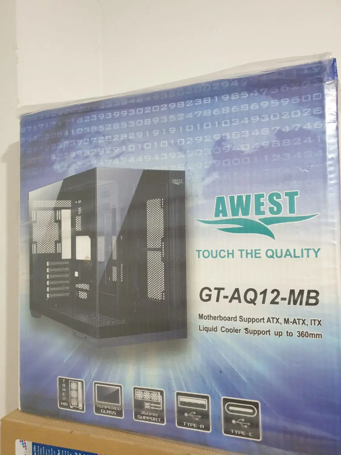 قاپ کیس خالی  مدل GT AQ 12  همراه با 6 عدد فن 120|قطعات و لوازم جانبی رایانه|تهران, پونک|دیوار
