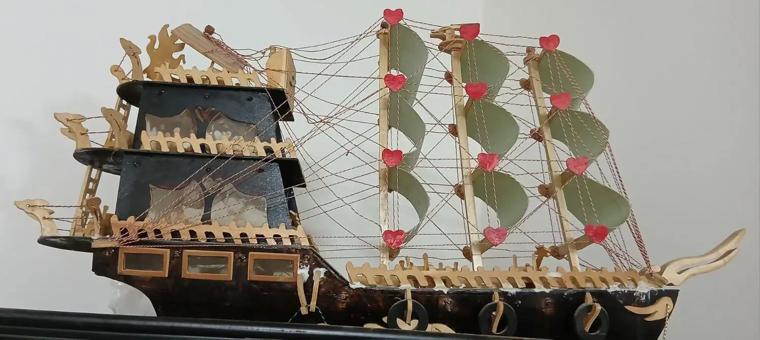 کشتی تزئینی|مجسمه، تندیس، ماکت|قم, پردیسان|دیوار