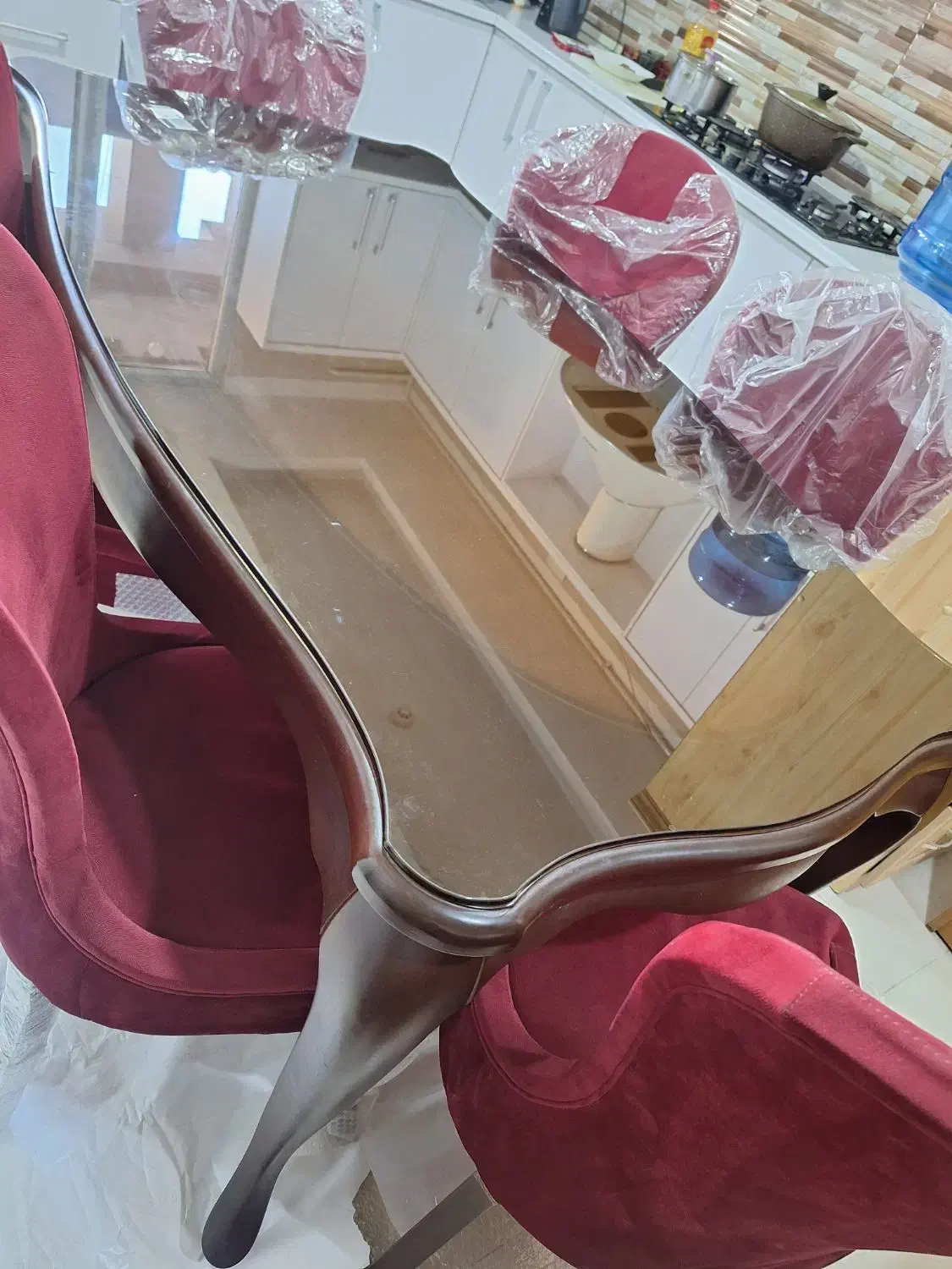 میز ناهار خوری|میز و صندلی غذاخوری|اهواز, سپیدار|دیوار