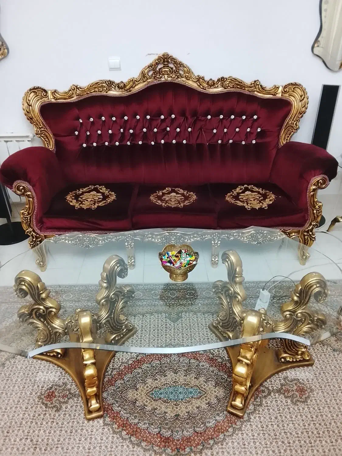 مبل و میز ناهارخوری ست و در حد نو|مبلمان خانگی و میز عسلی|ساری, |دیوار