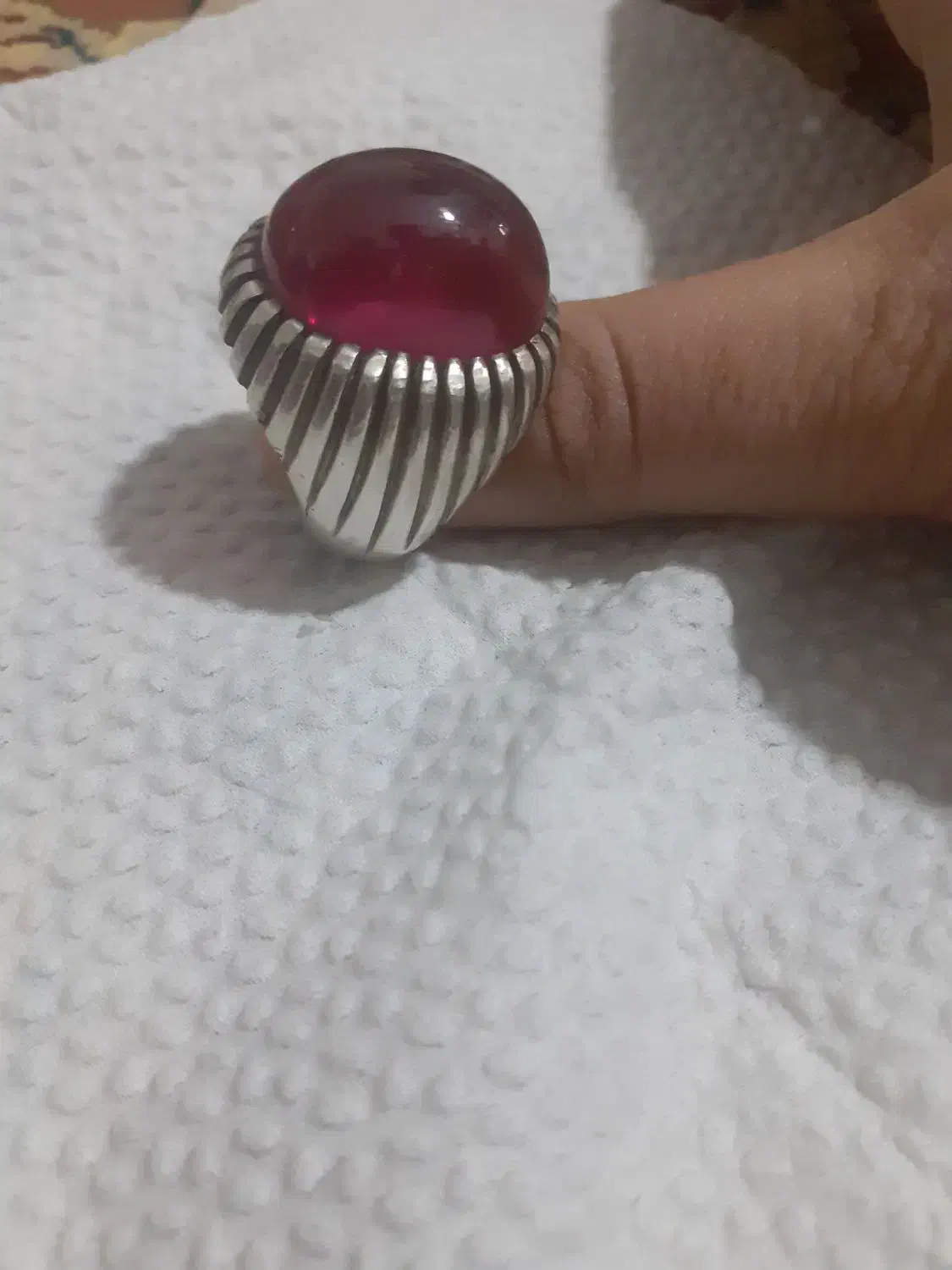 یک انگشتر نقره کار استاد جباری|جواهرات|سنندج, |دیوار