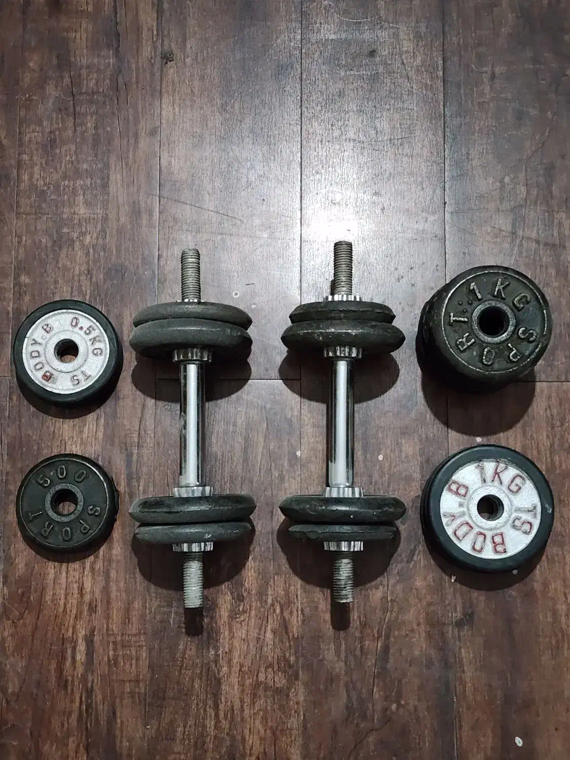 دمبل متغیر بدنسازی خانگی و وزنه و صفحه|تجهیزات ورزشی|تهران, ونک|دیوار