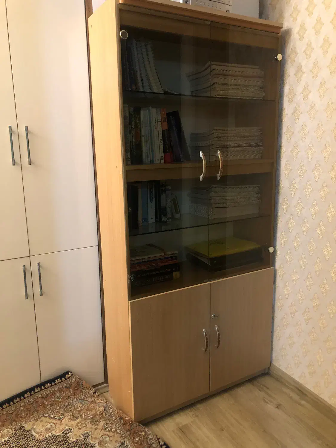 کتابخانه|کتابخانه، شلف، قفسه‌های دیواری|اردبیل, |دیوار