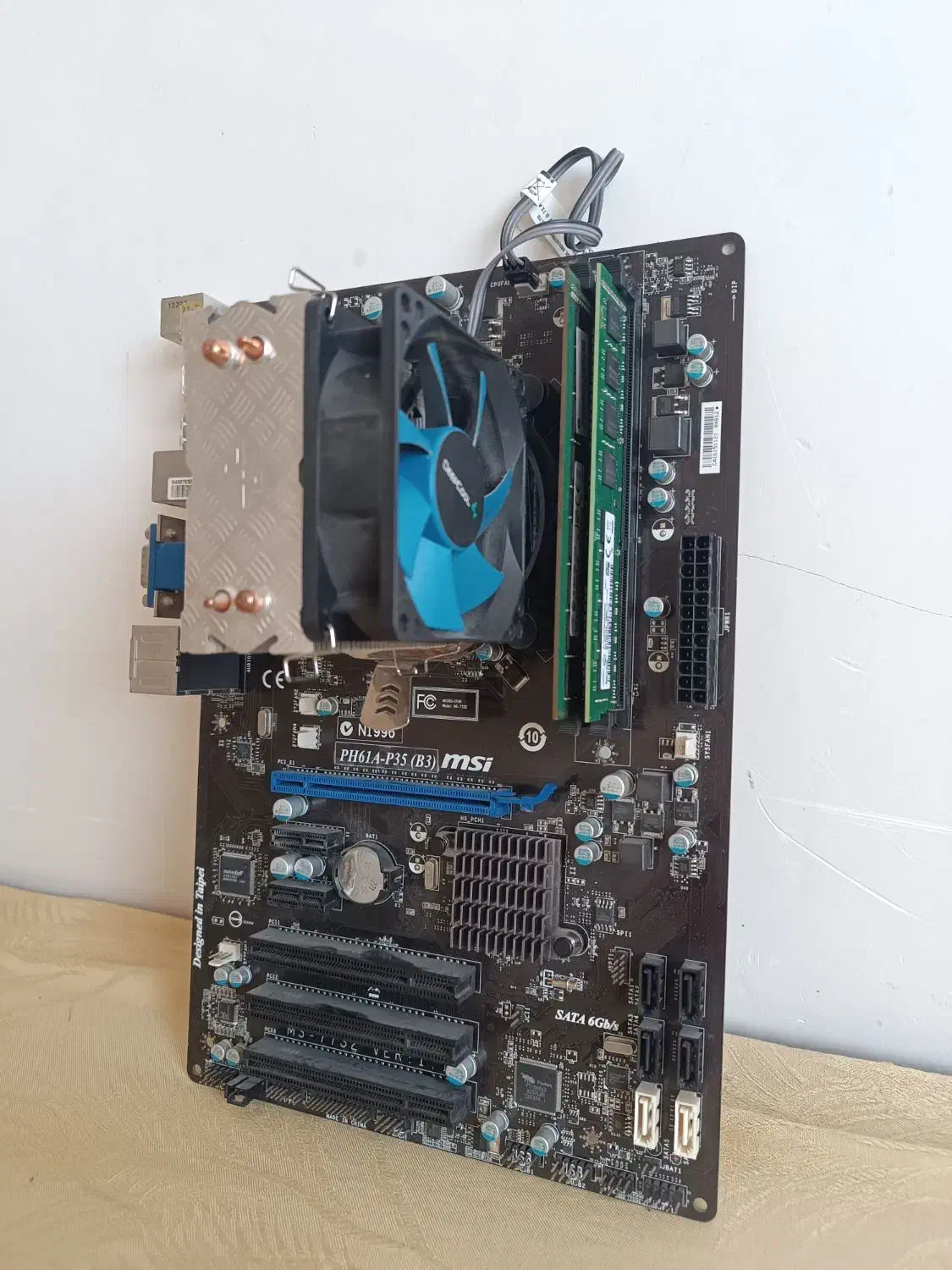 باندلH61 مادربرد+cpu+رم+خنک کننده|قطعات و لوازم جانبی رایانه|مبارکه, |دیوار