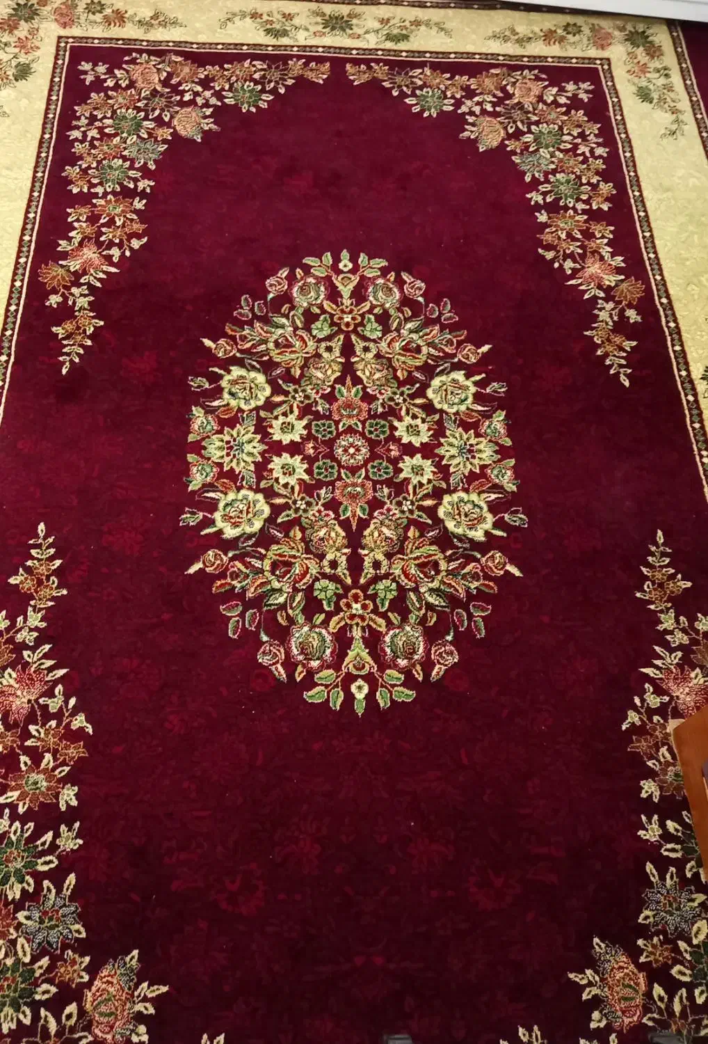 فرش زرشکی کاشان|فرش|مهاباد (آذربایجان غربی), |دیوار