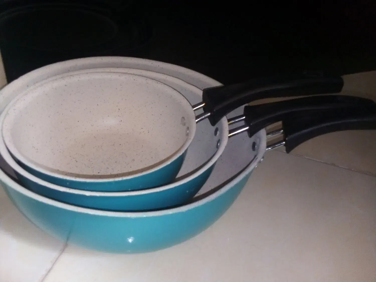 قابلمه ی 5 پارچه تازه لعاب کاری شده|ظروف پختوپز|بیرجند, |دیوار