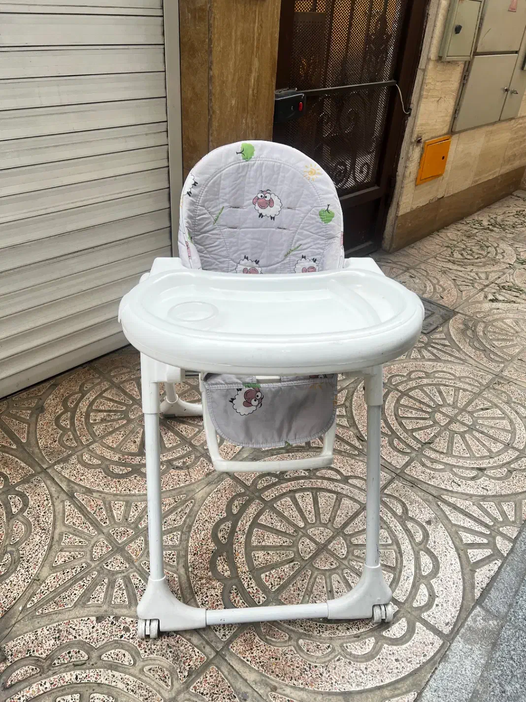 صندلی غذا کودک چرخدار|تخت و صندلی بچه|ری, دولت‌آباد|دیوار