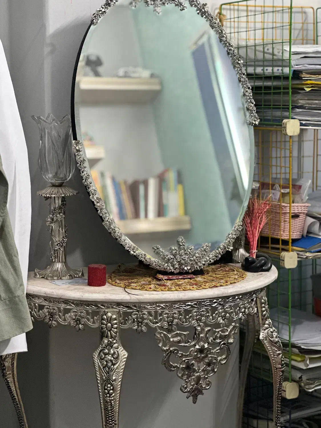 آینه و شمعدان|بوفه، ویترین، کنسول|بابل, |دیوار