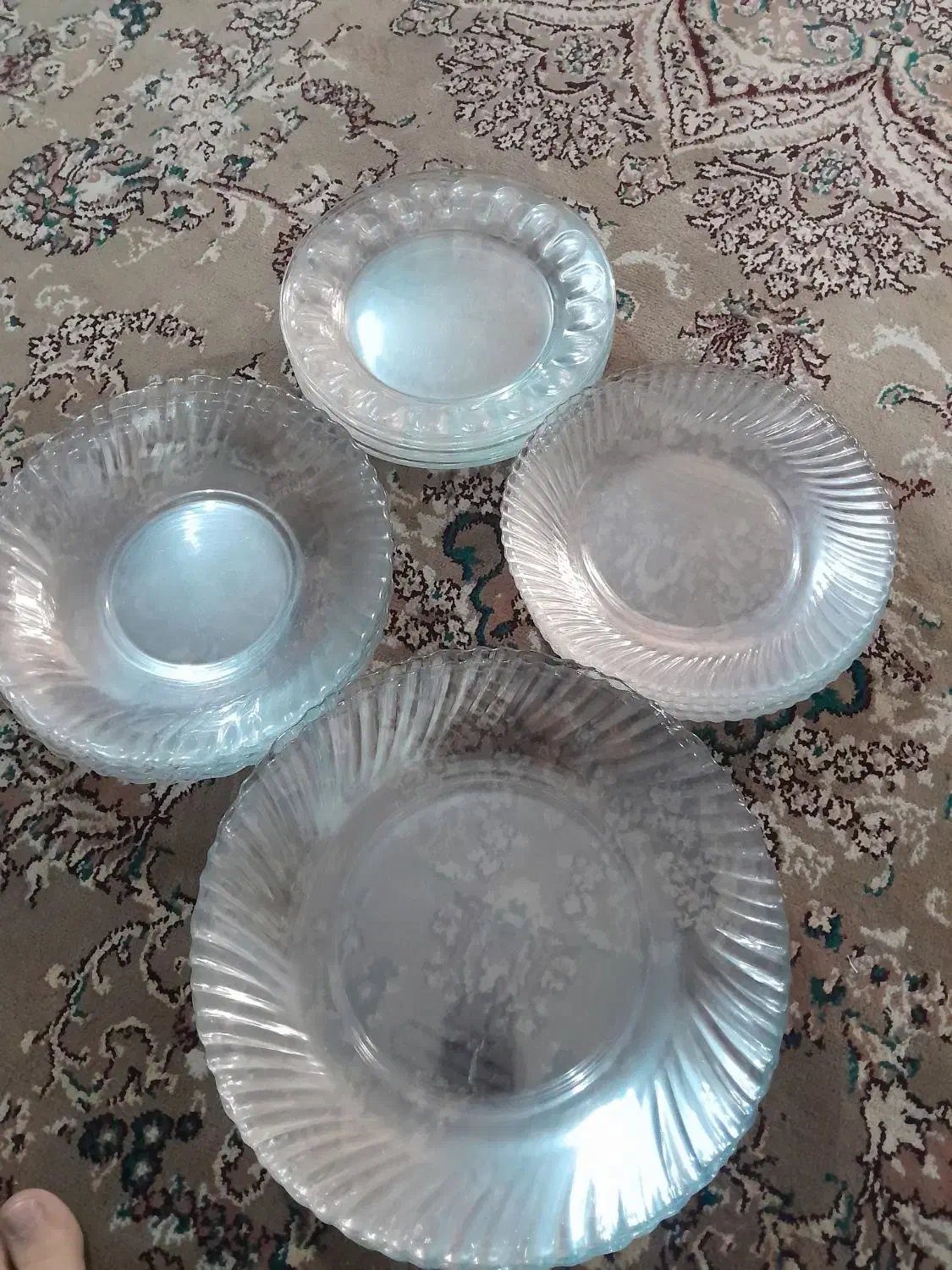 بشقاب کریستال ۶نفره ۲۴ عدد|ظروف سرو و پذیرایی|مشهد, اروند|دیوار