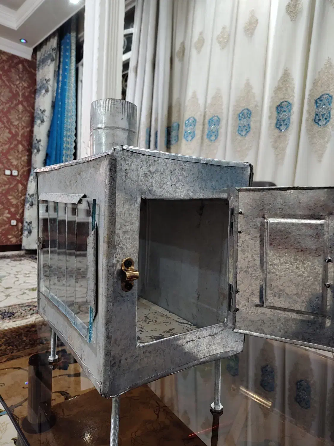 مینی بخاری چوبی|بخاری، هیتر، شومینه|خرم‌آباد, |دیوار