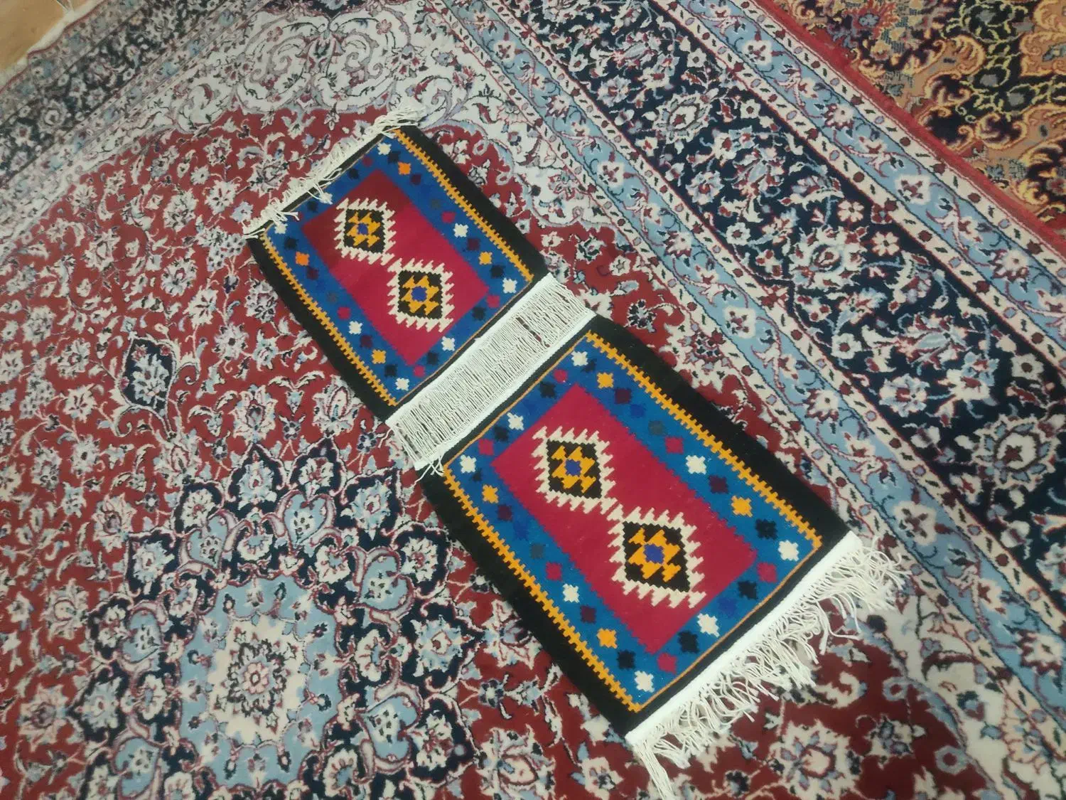 کلیم دست باف پشمی|گلیم، جاجیم، گبه|بناب, |دیوار