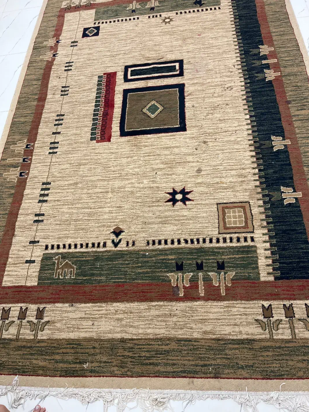 فرش|فرش|مسجد سلیمان, |دیوار