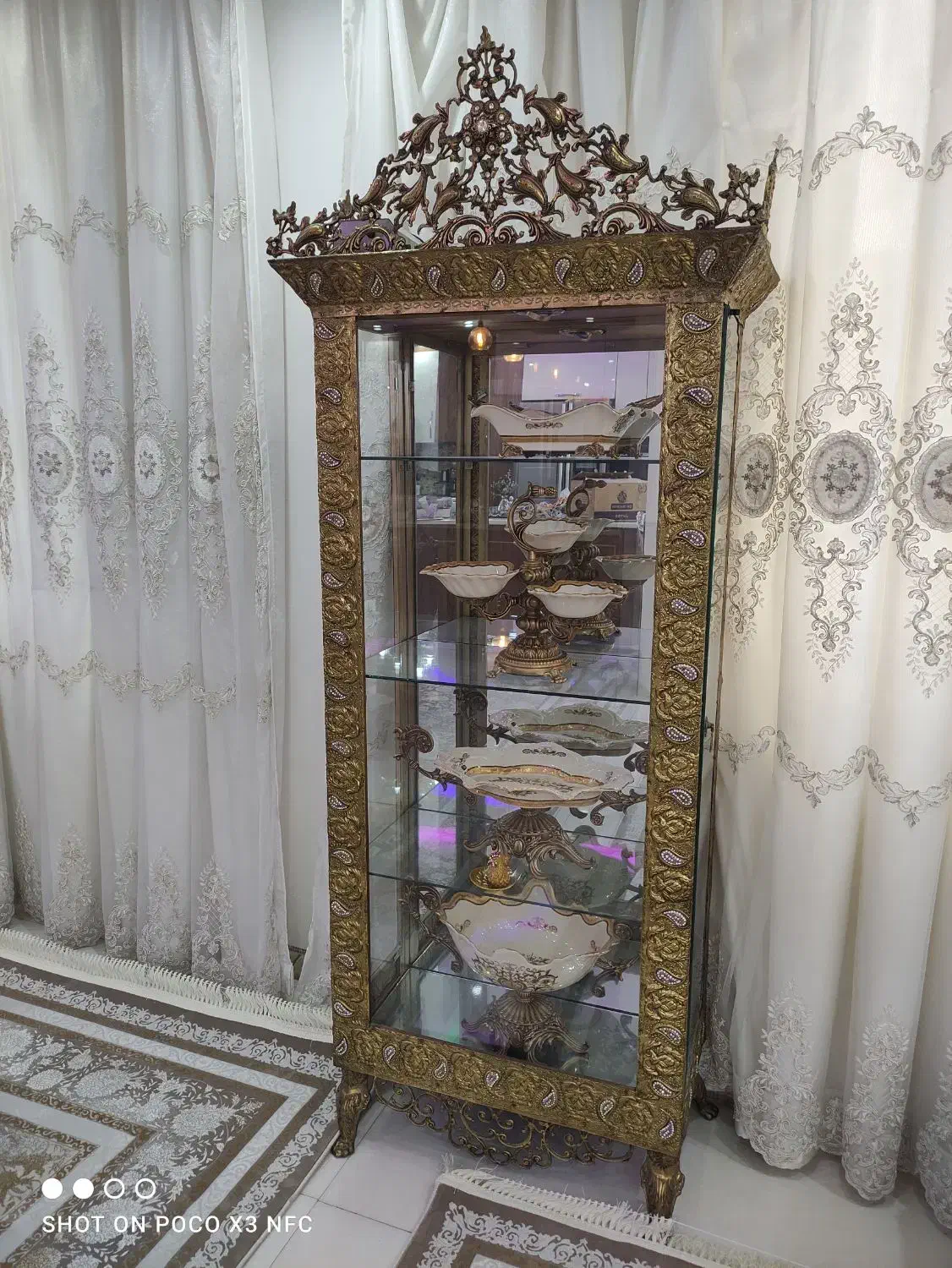 بوفه و ساعت برنج|بوفه، ویترین، کنسول|ورامین, جعفر آباد اخوان|دیوار