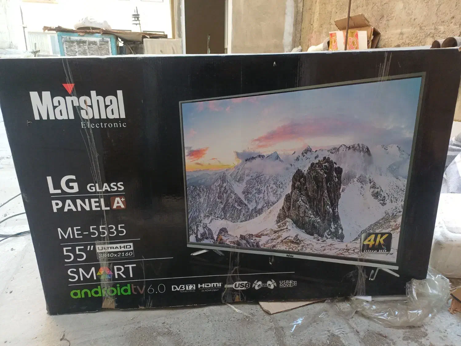 کارتون تلویزیون ۵۵ اینچ|تلویزیون و پروژکتور|تهران, اسفندیاری|دیوار