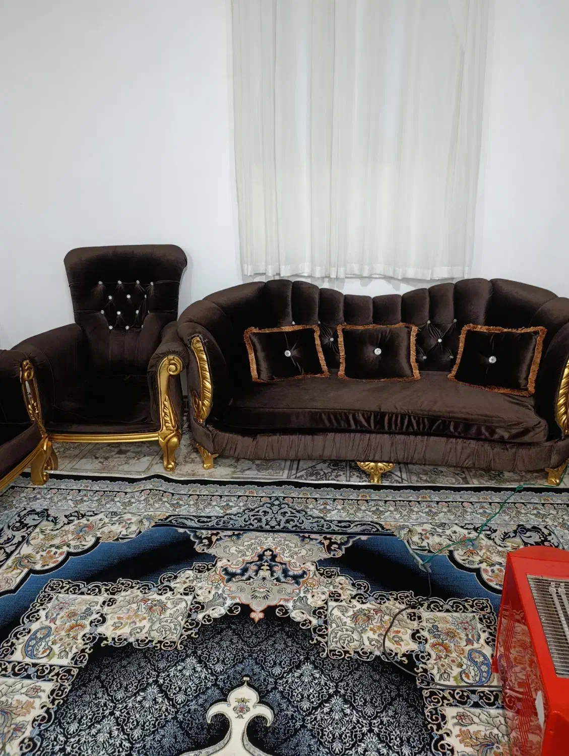 مبل قهوه ای|مبلمان خانگی و میز عسلی|سقز, |دیوار