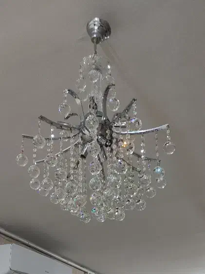 لوستر کریستالی8 شاخه|لوستر و چراغ آویز|خرمآباد, |دیوار