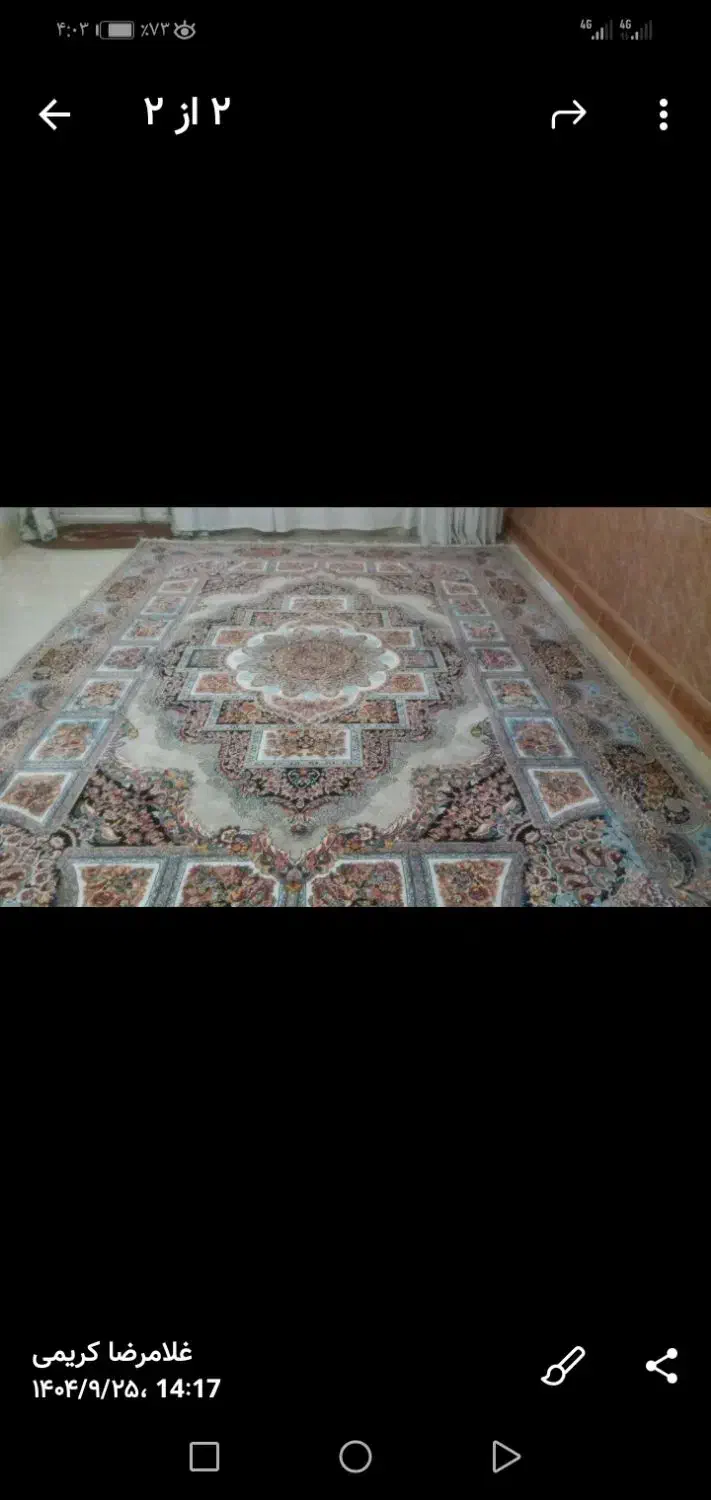 دو تخته فرش 12متری درحدنو|فرش|تربتحیدریه, دیزقند|دیوار