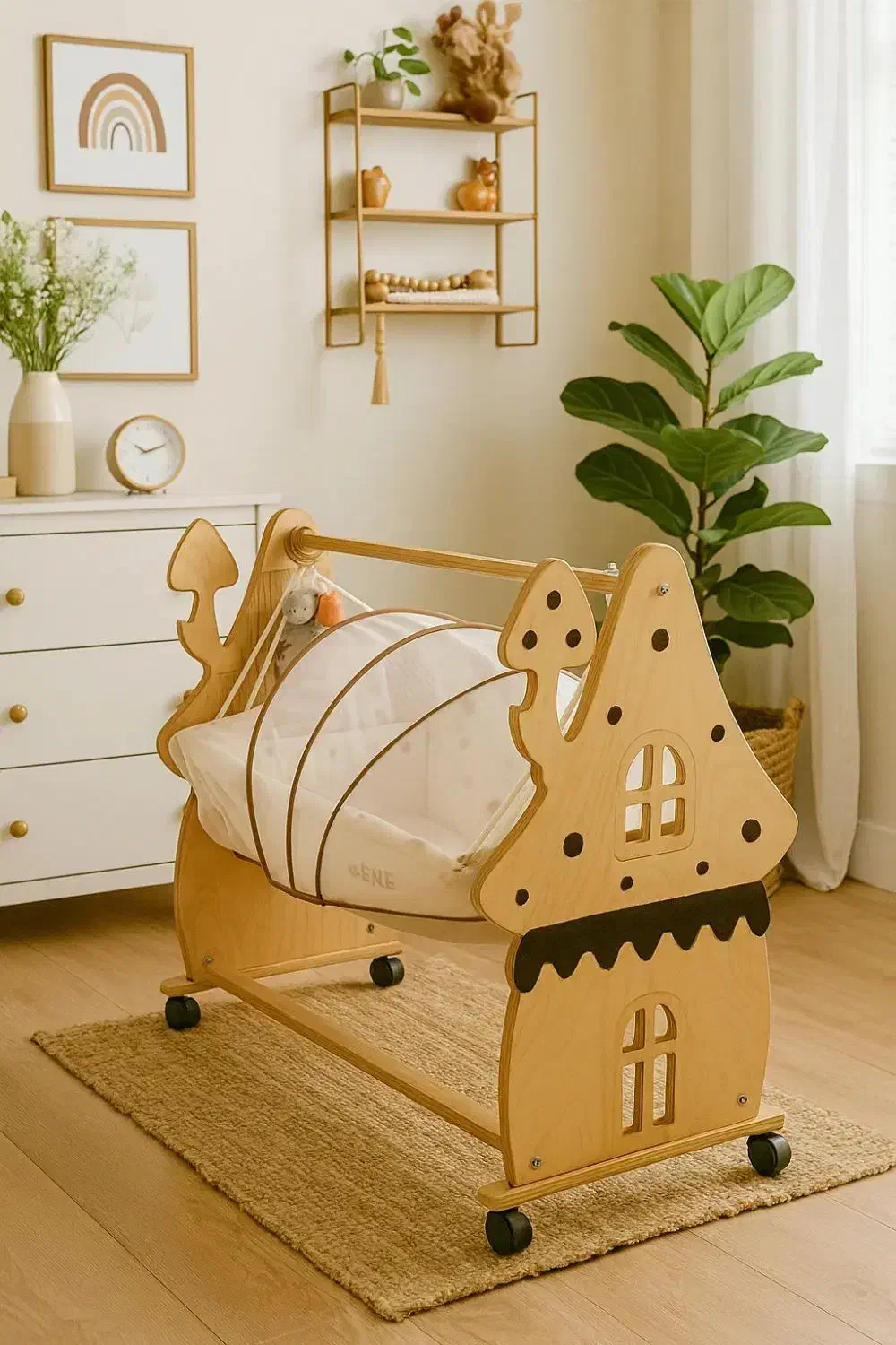 تخت وگهواره نسیم مدل قارچ|تخت و صندلی بچه|چهارباغ, |دیوار