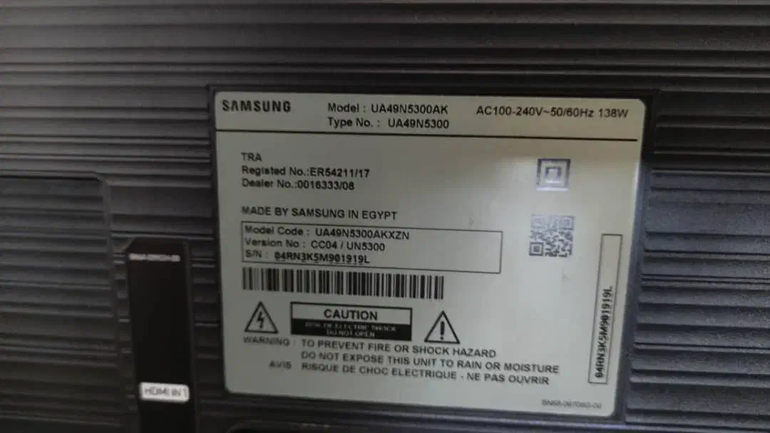 تلویزیون سامسونگ ۴۹ اینچ|تلویزیون و پروژکتور|تهران, شهرک غرب|دیوار