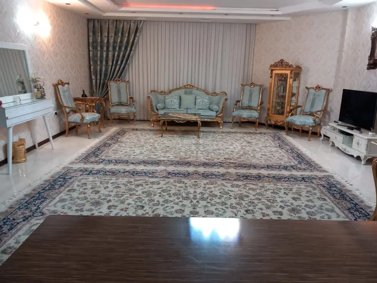 پرده حریر وپرده تور|پرده، رانر، رومیزی|گناباد, |دیوار