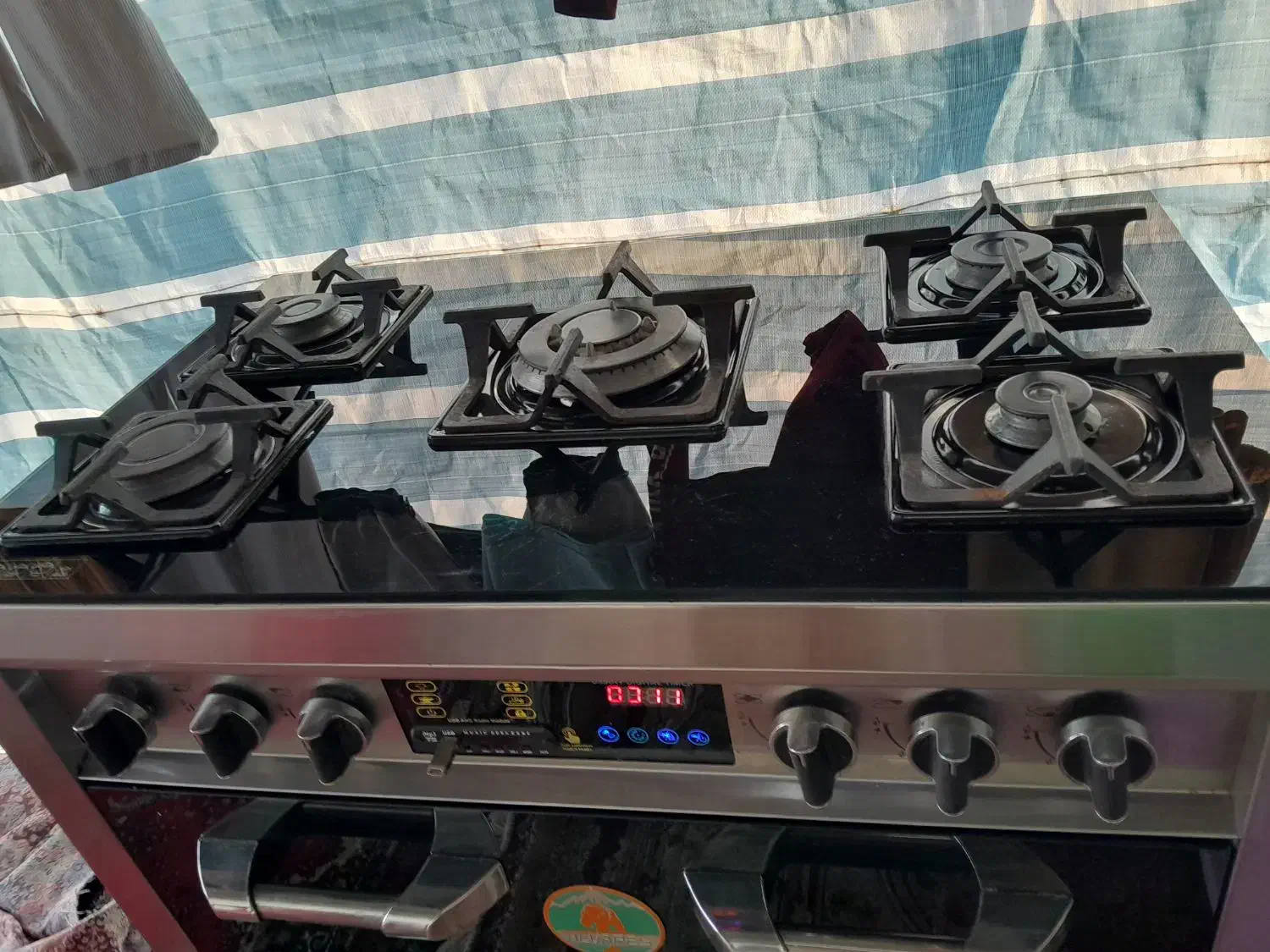 گاز ۵شعله|اجاق گاز و لوازم برقی پختوپز|طاهرگوراب, |دیوار