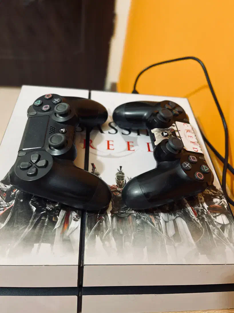 PS4 فت ۵۰۰ گیگ دو دسته|کنسول، بازی ویدئویی و آنلاین|خشکبیجار, |دیوار